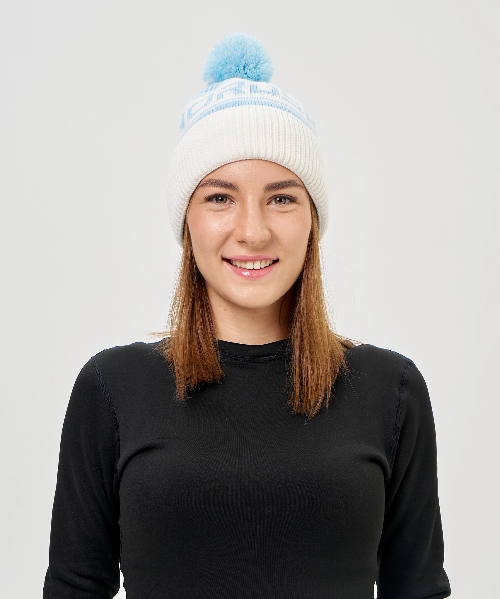 Шапка Nordski Blizzard Aquamarine/White