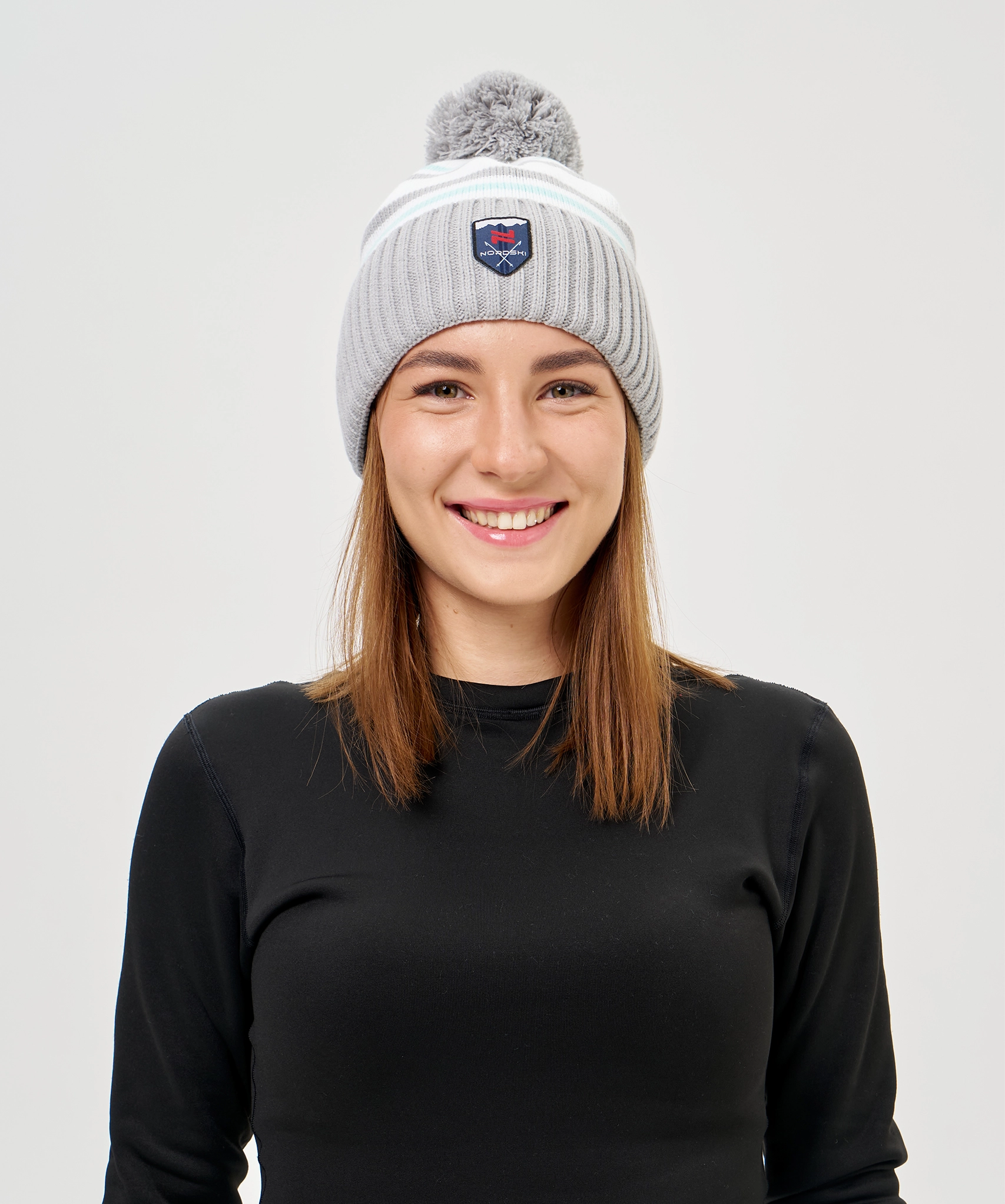 Шапка Nordski Severe Ice Water/White