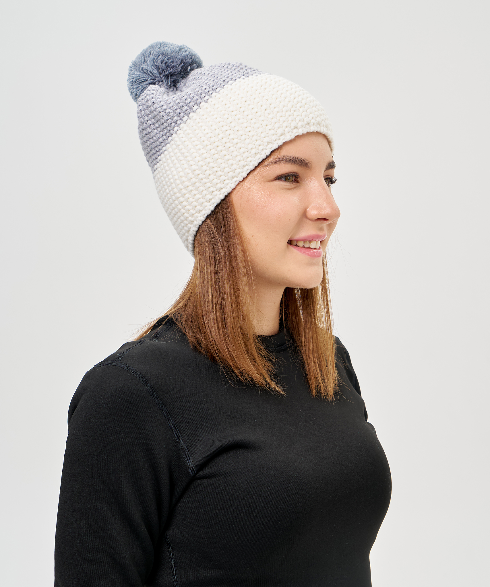 Шапка Nordski Frosty Grey/White