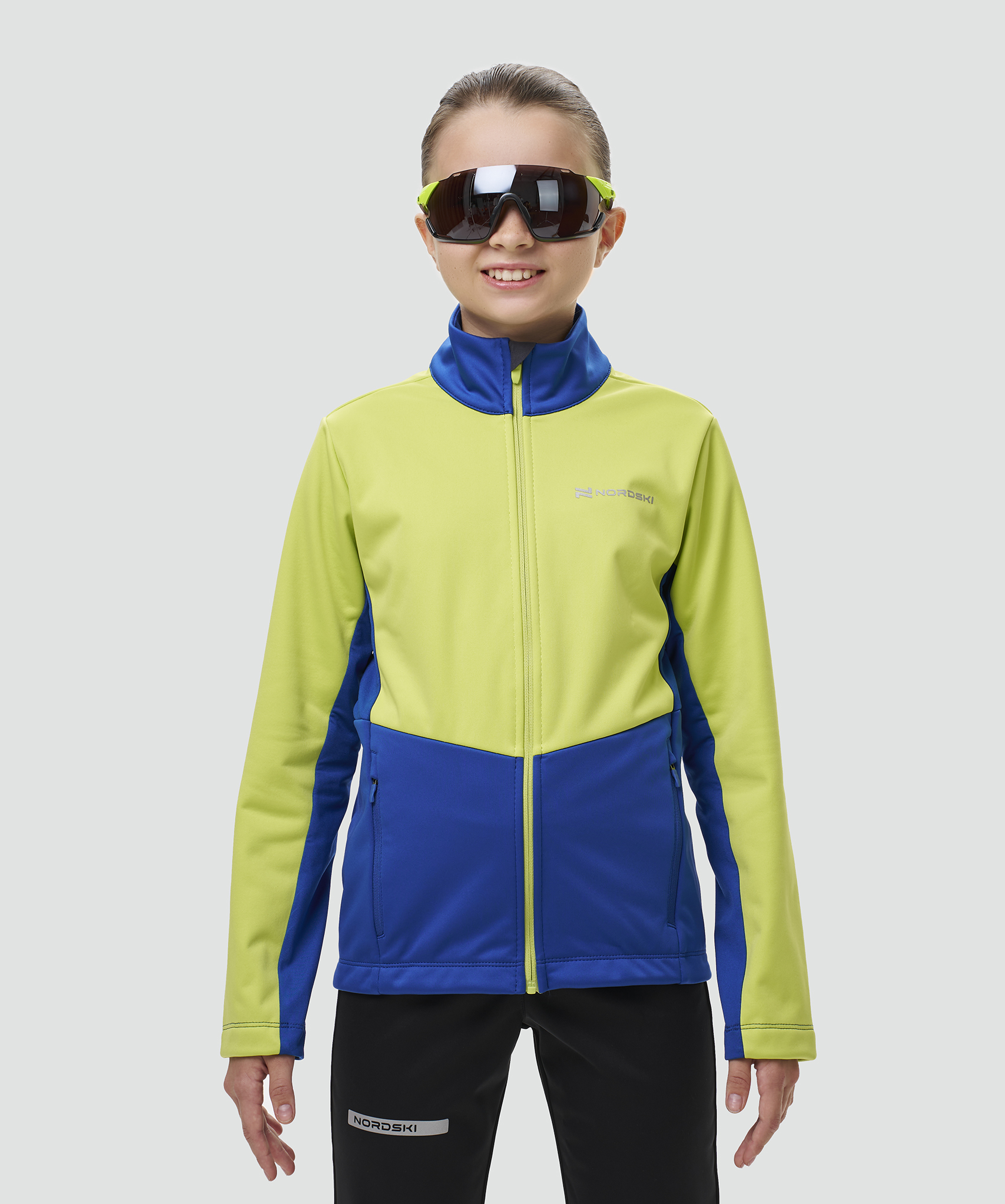 Тренировочная куртка Nordski Jr. Advance Light Blue/Black