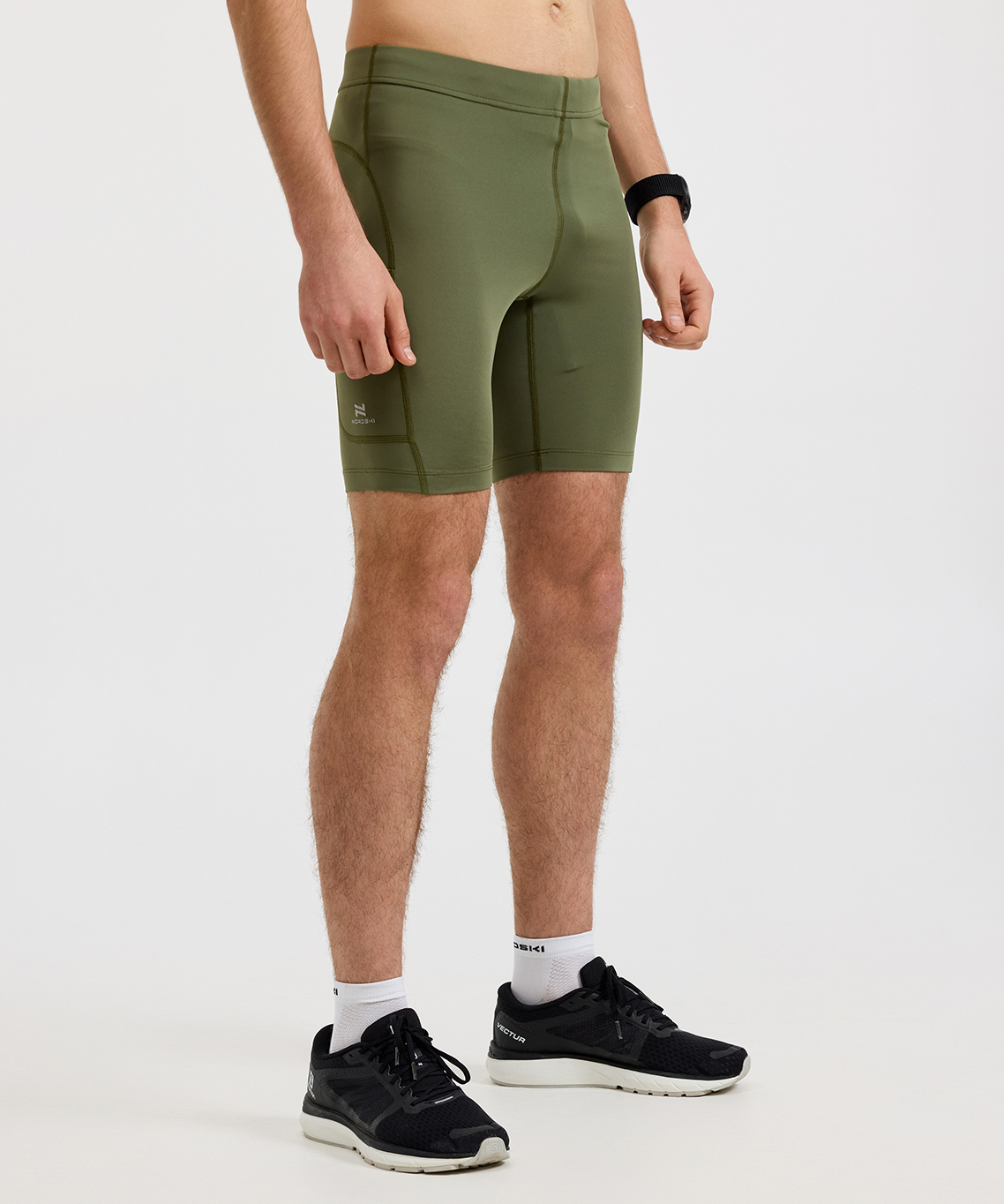 Шорты обтягивающие Nordski Run 2.0 Olive