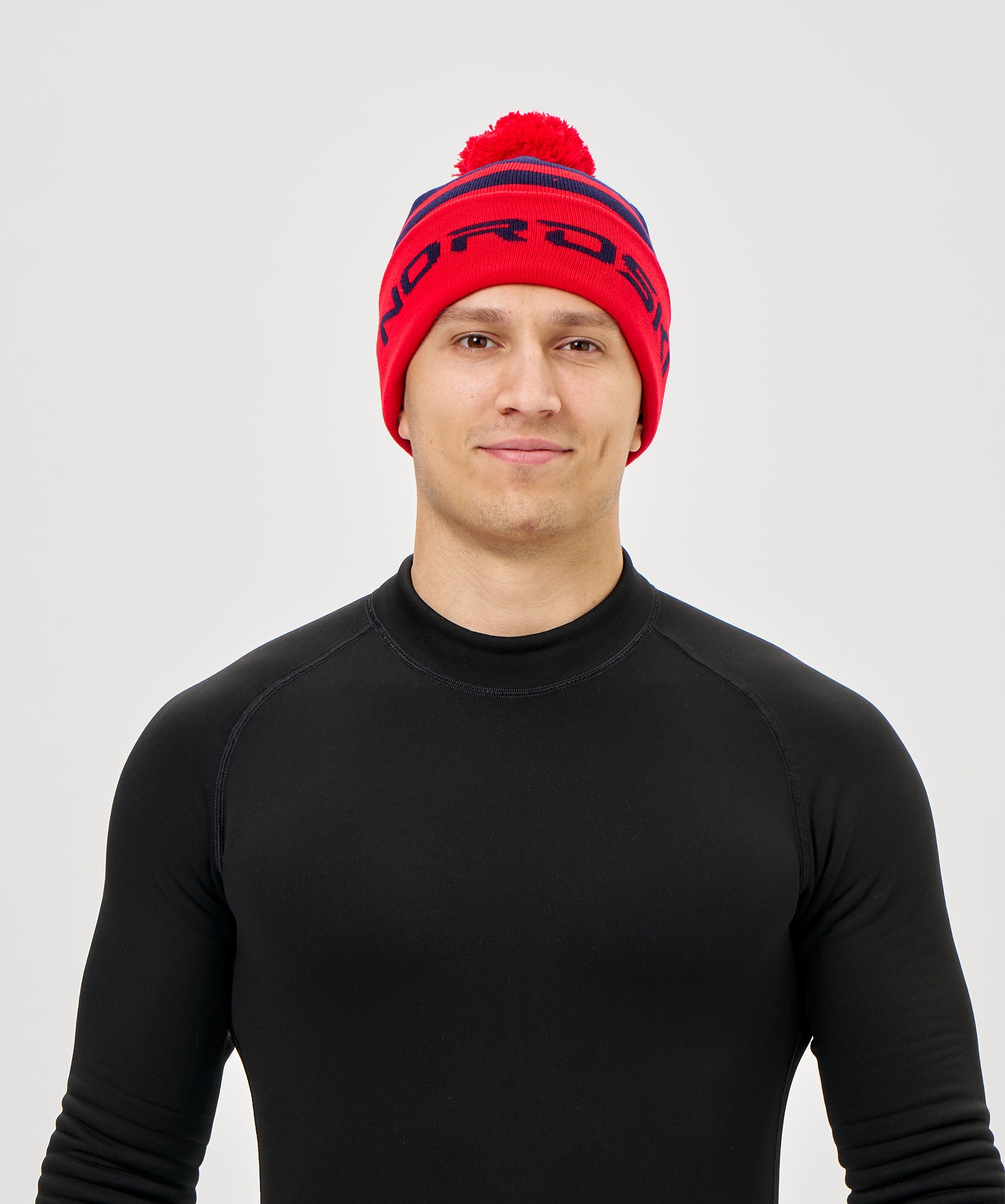 Шапка Nordski Winter Dark Blue/Red